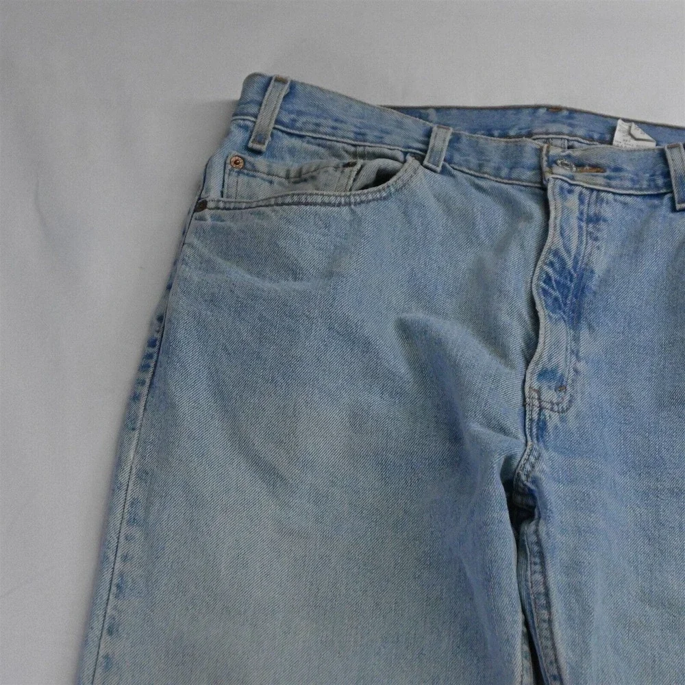 Vtg 2002 Grunge Levi's 38 x 32‎ 505 Regular Straight Light Stonewash Jeans